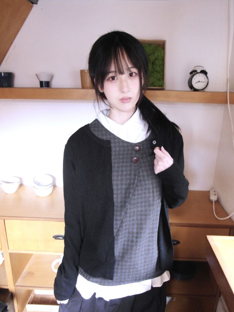Check Layered Button Top (2colors)