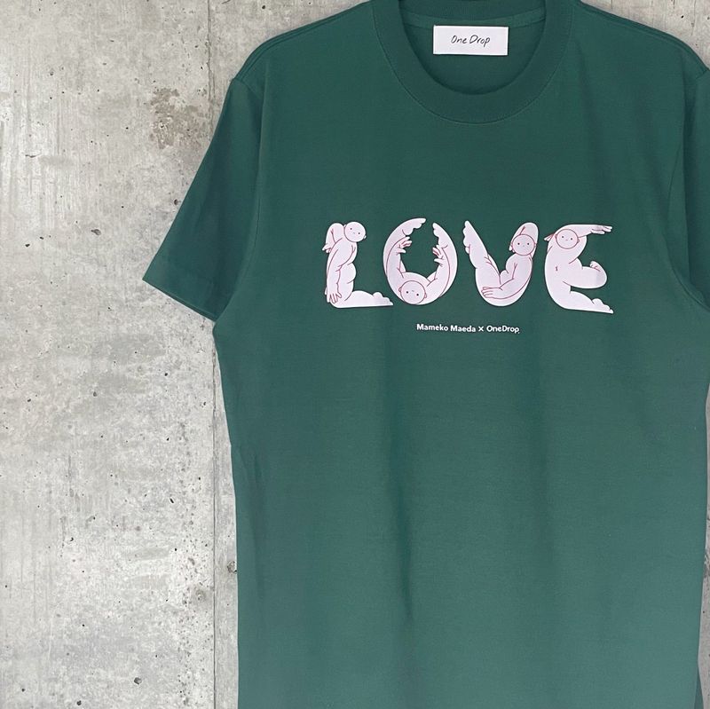 前田豆コ LOVE tシャツ