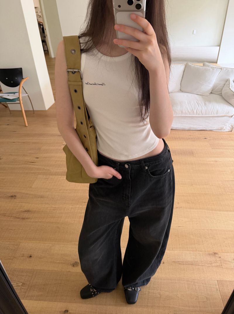[ORIGINAL] Kor Balloon Denim Summer Wide Pants