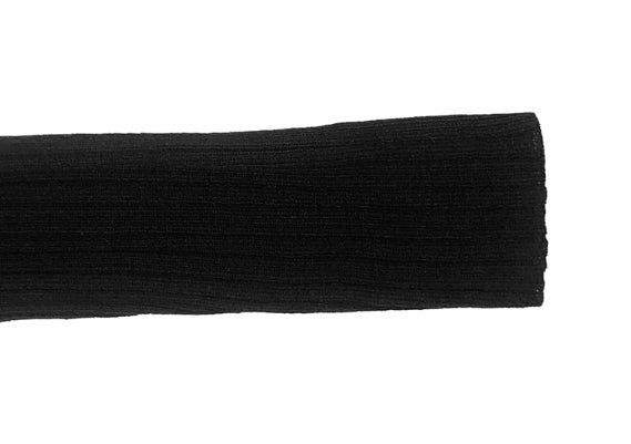 Elti Collar Color Matching Slim Ribbed Knit