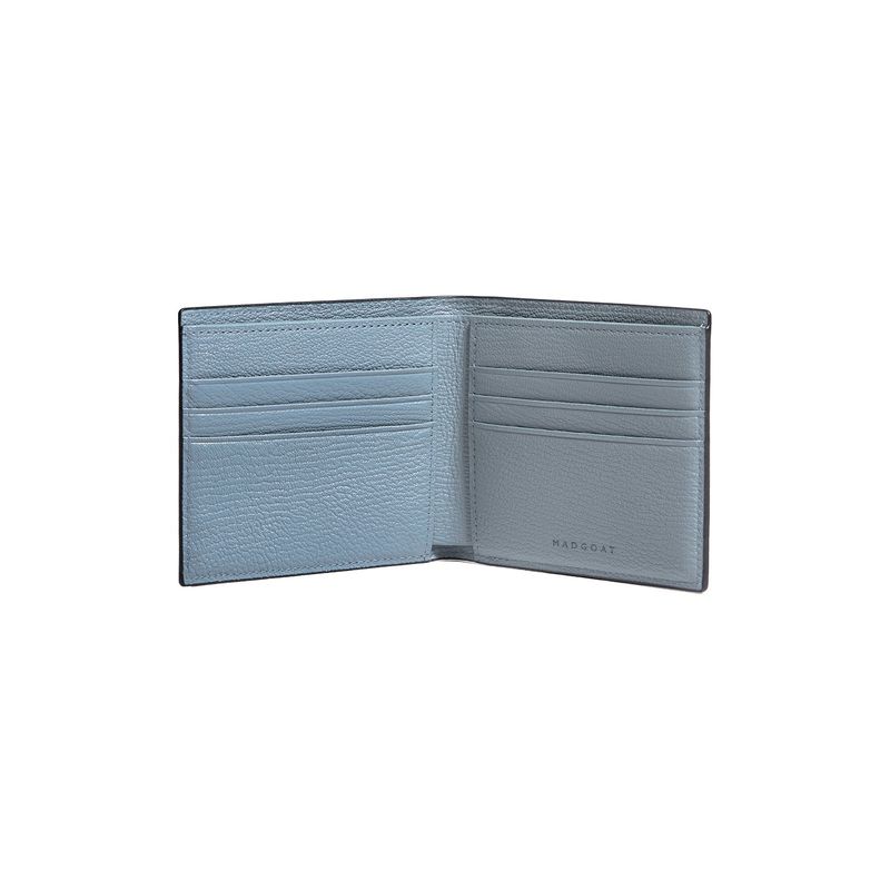 Crispe Bi-fold 6CC Wallet_Navy, Sky blue