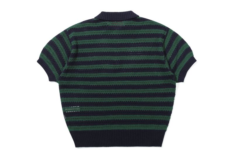 PUNCHING KNIT POLO_NAVY