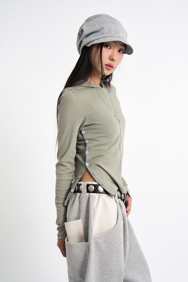 Peanut color matching pocket sweatpants