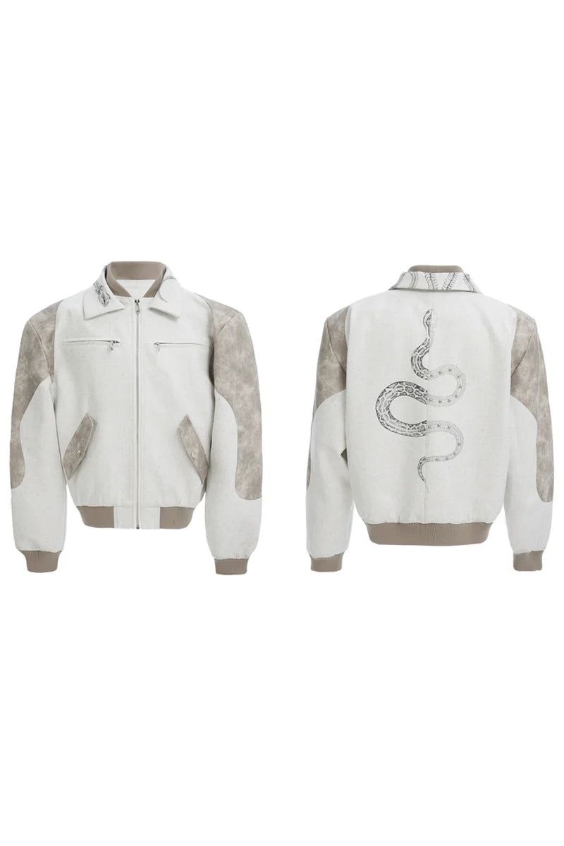 Snake Print Vintage Jacket