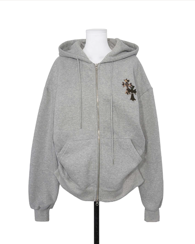 connect patch napping mens hoodie zip