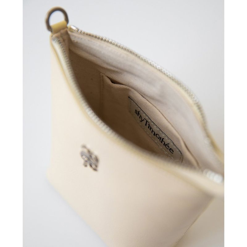 leather mignon bag - butter / strap - ( cowleather, chain)