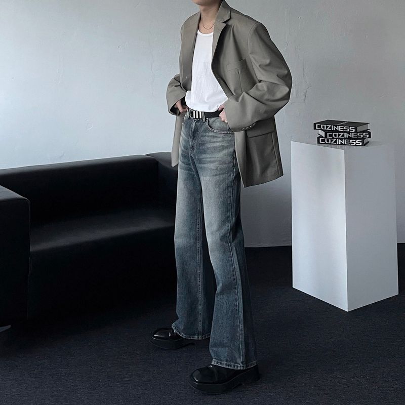 NOS103 Cat Blue Bootcut Denim (S ~ L)
