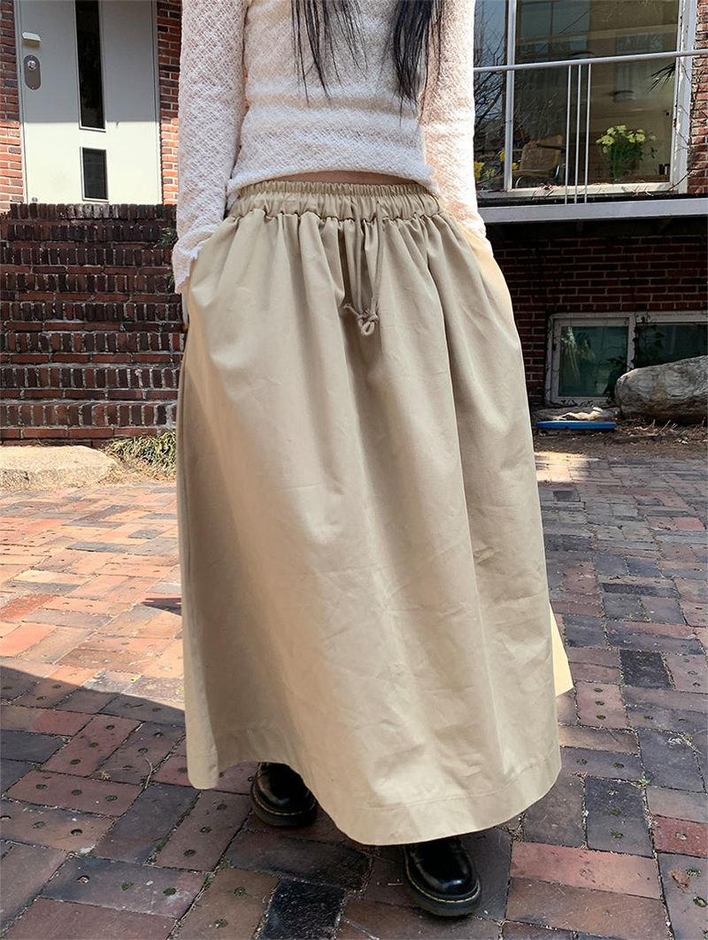 FEVER FLARE MAXI SKIRT (4C)