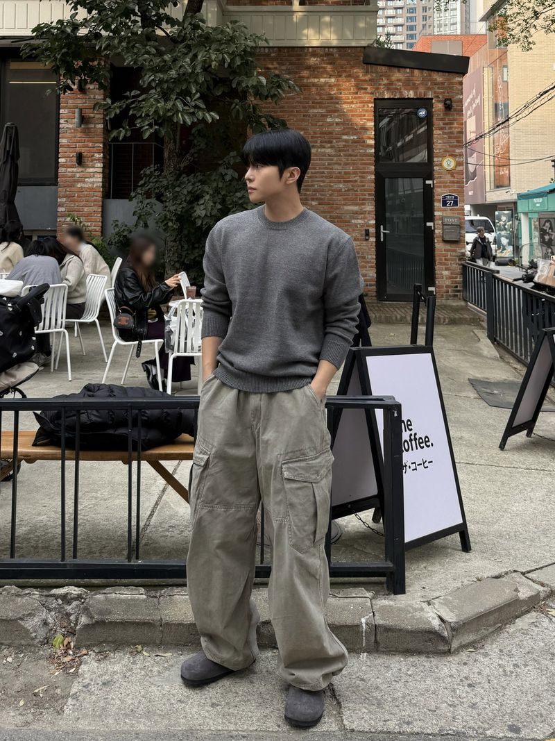 Mata stone washing cargo pants