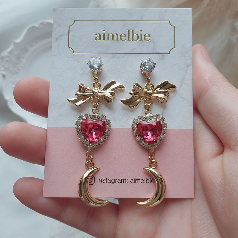 Moon Witch Earring - Rosepink