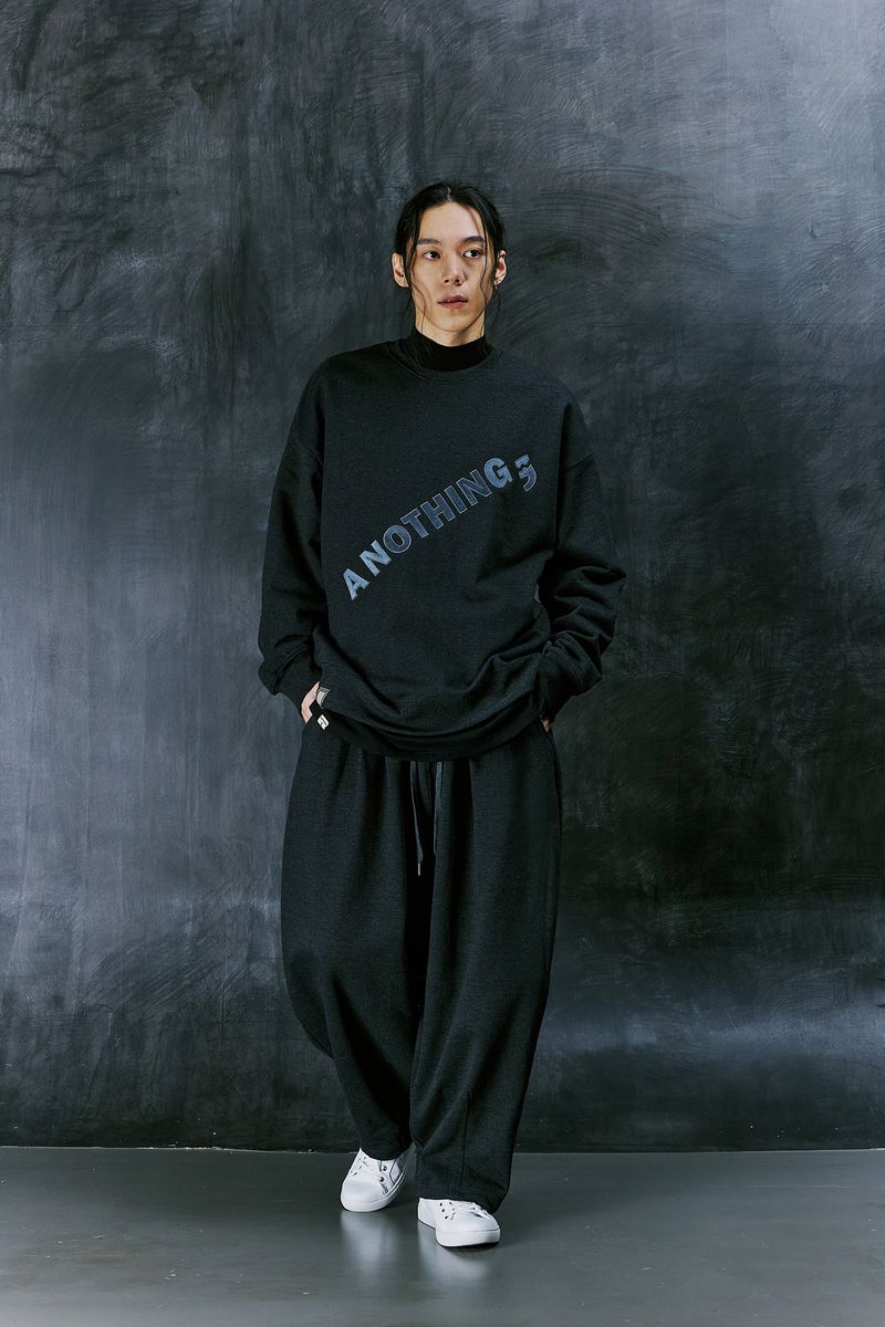 DIAGONAL-EMBROIDERY MTM (Charcoal)