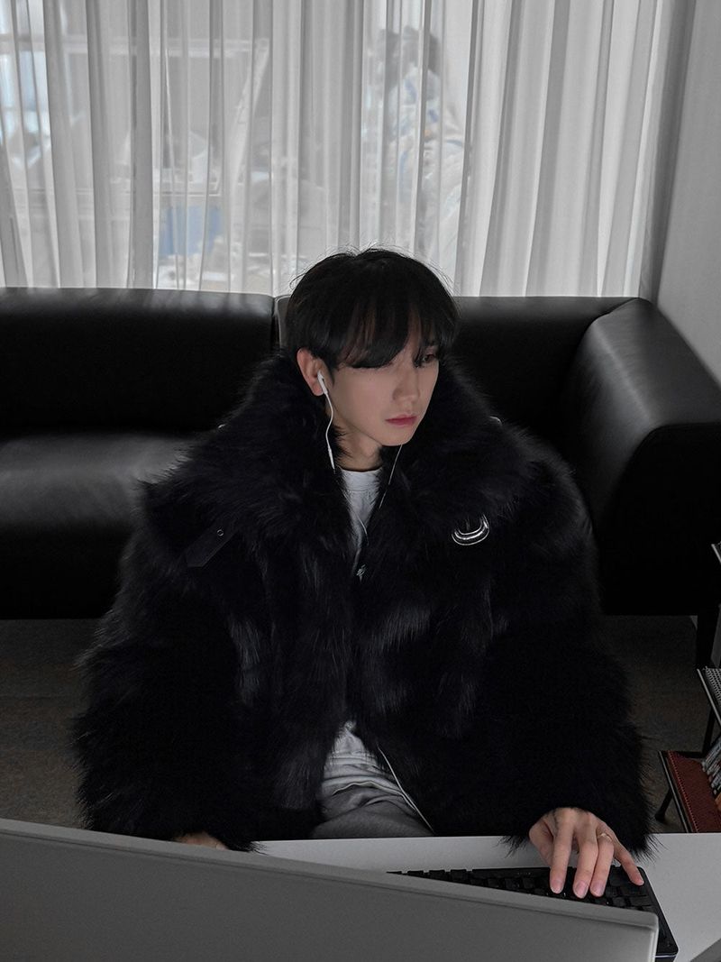 [Premium] ASCLO Western Buckle Fur Jacket