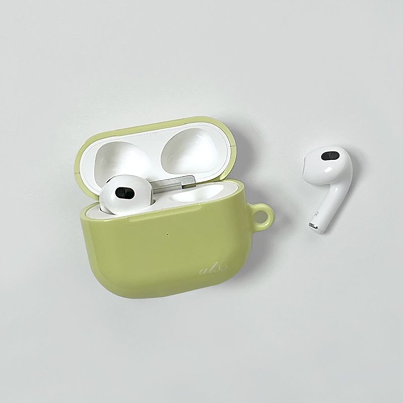 luminary green glossy airpods case