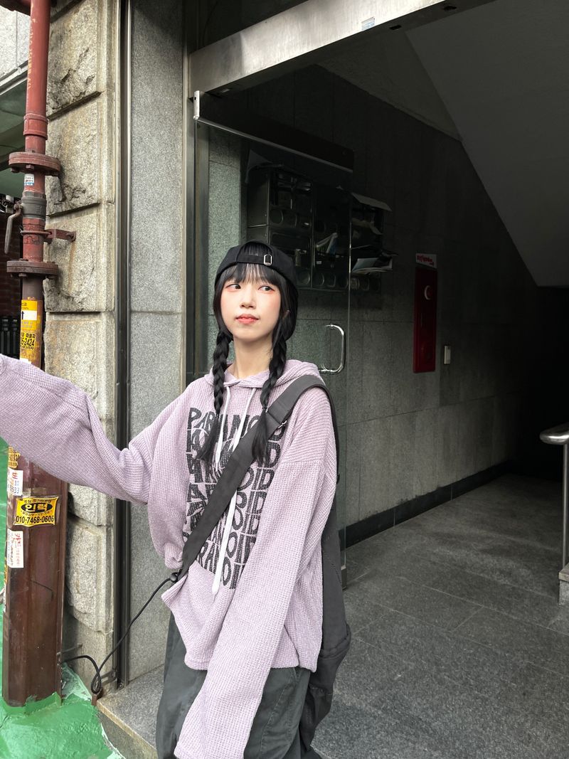 noid lettering hoodie