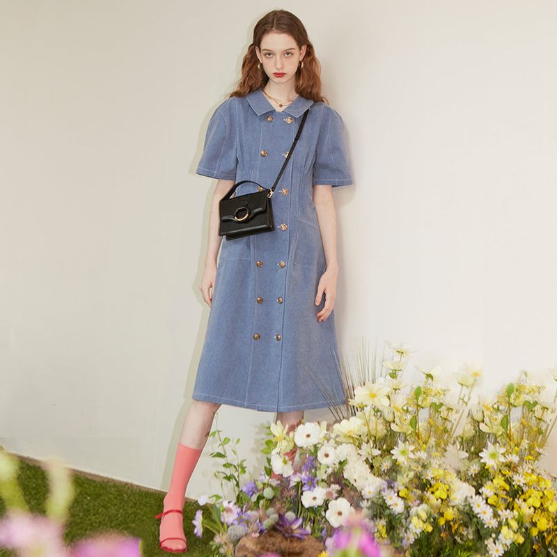 VITALSIGN(バイタルサイン)の「Pigment Double Button Long Dress(Dresses)」