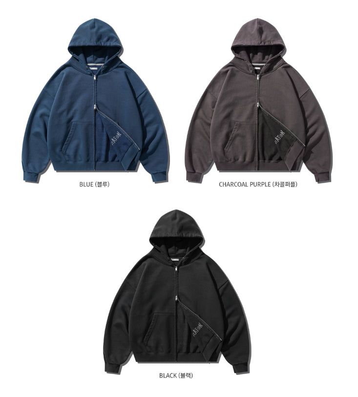 EZKATON（エズカートン）の「26SS★ Faded Washed Crop Hood Zip-Up（Tops）」