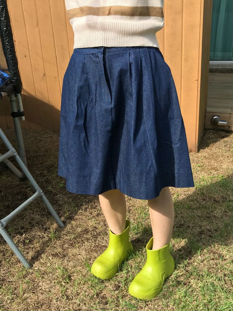 Bruni back banding midiskirt
