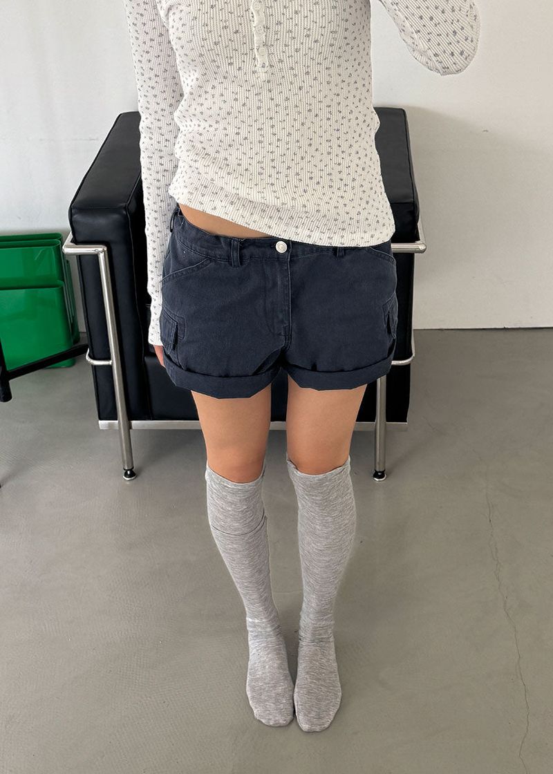 FRENCH CARGO HALF PANTS