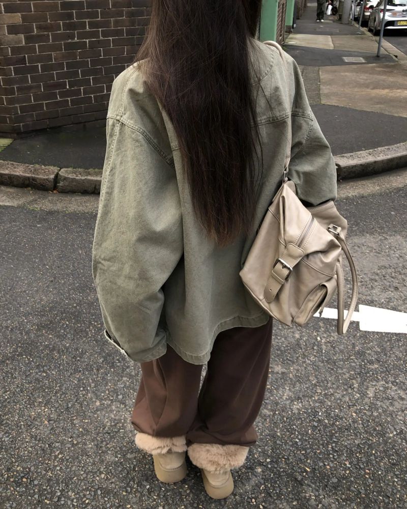 [ORIGINAL] Shara Double Pocket Leather Tote Bag