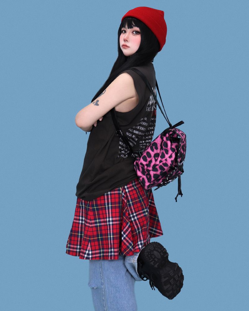 pinky leopard gyaru-! backpack