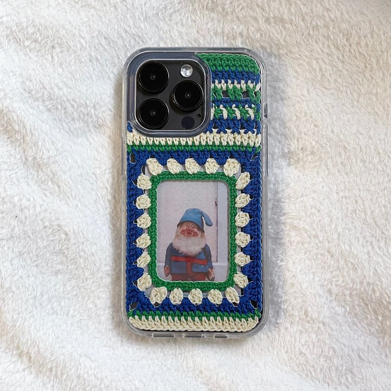 DELPHIN(デルフィン)の「MOTIF FRAME HARD JELL CASE_GREEN & BLUE(Smartphone Accessories)」