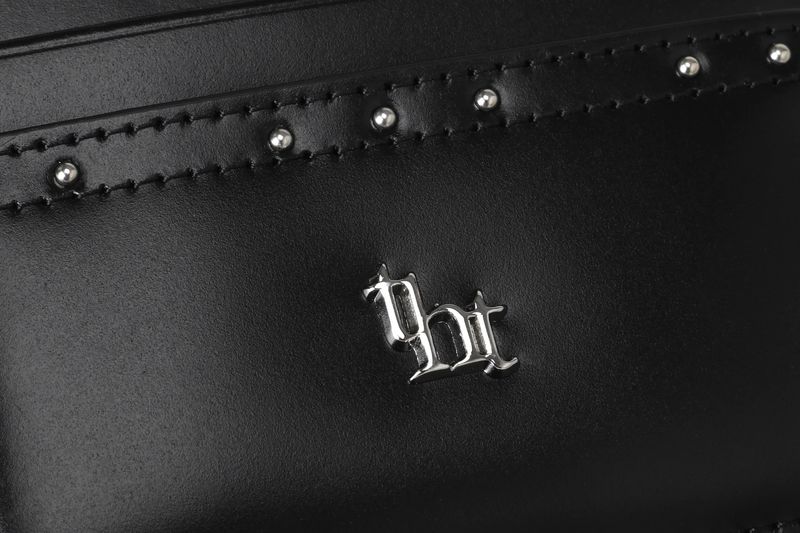 【即日発送】Classic stud card holder - black 
