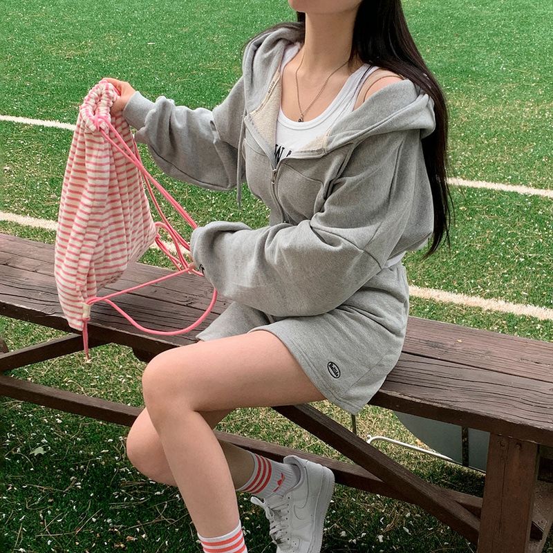 [Bellide made]Sporty two-way two-piece set