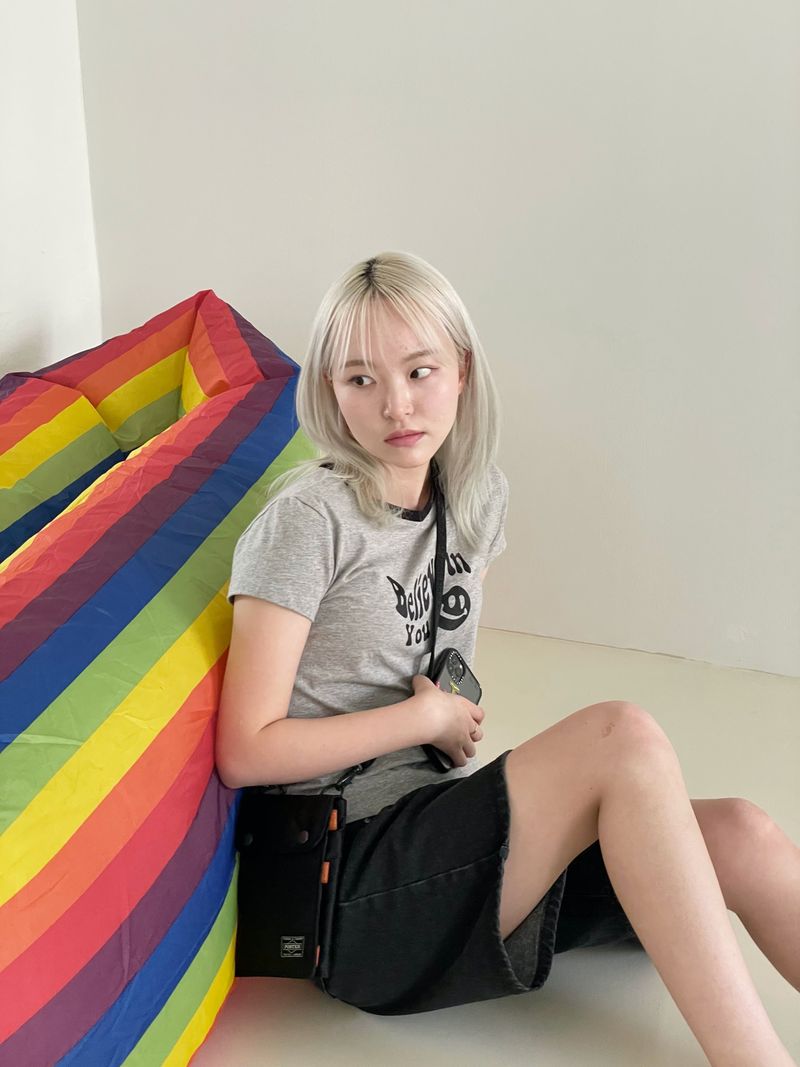 Dark blue half-pants