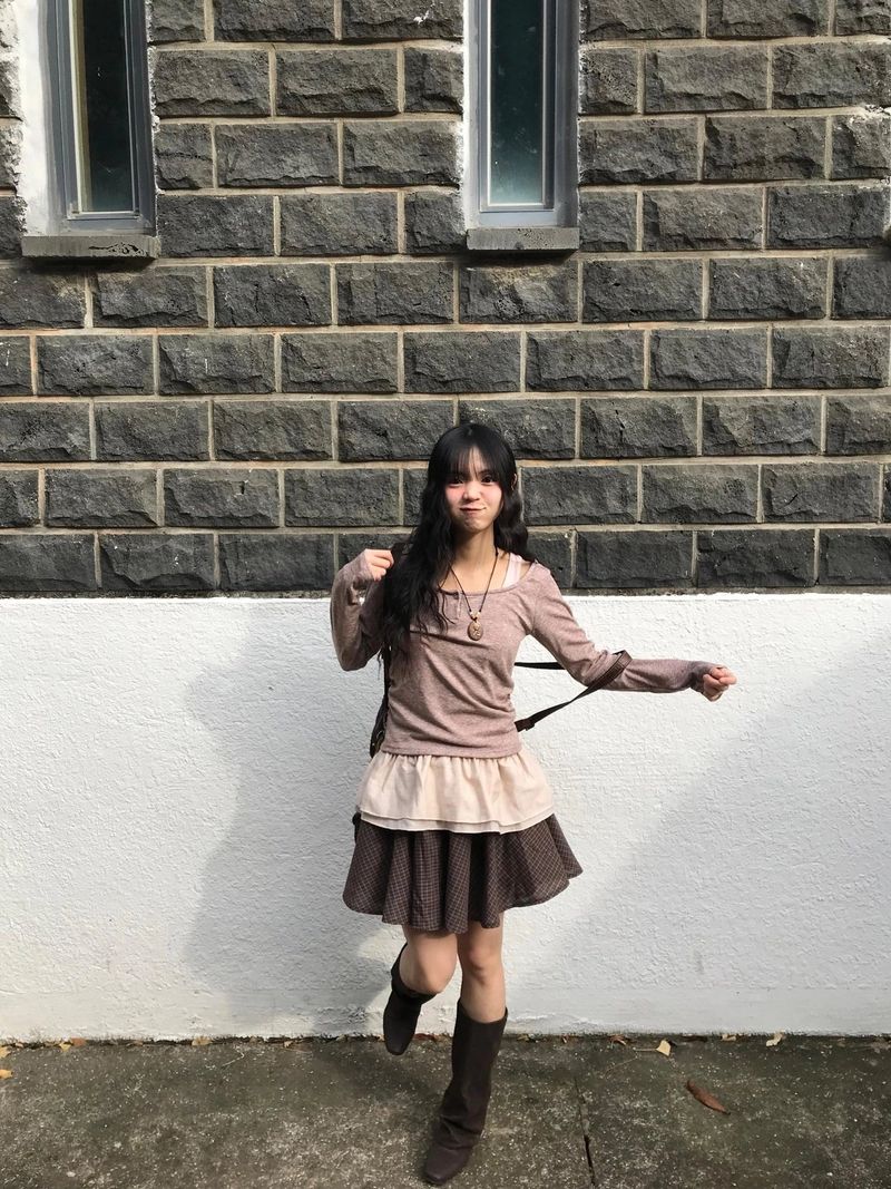 mari layered frill t-shirts