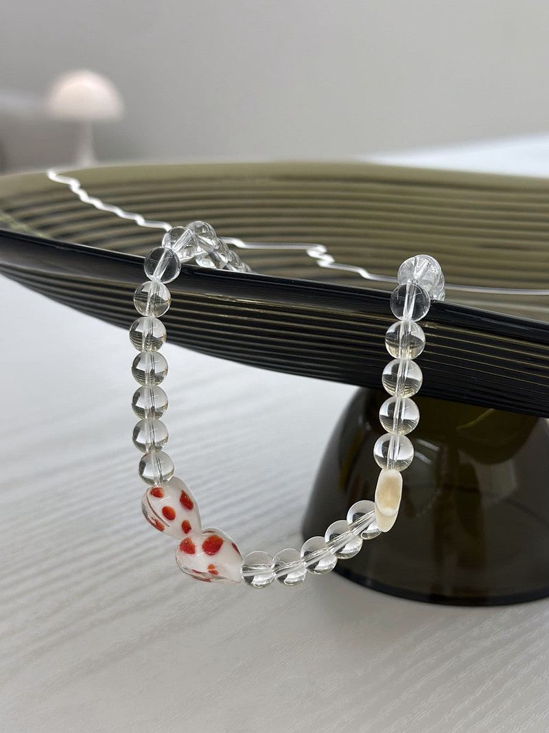 SEA HEART NECKLACE / CLEAR
