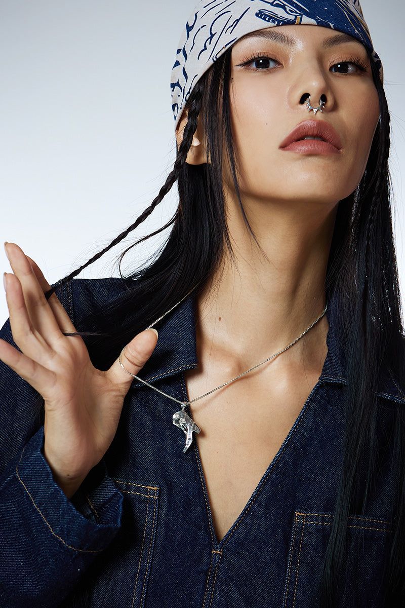 Western Boots Pendant Necklace