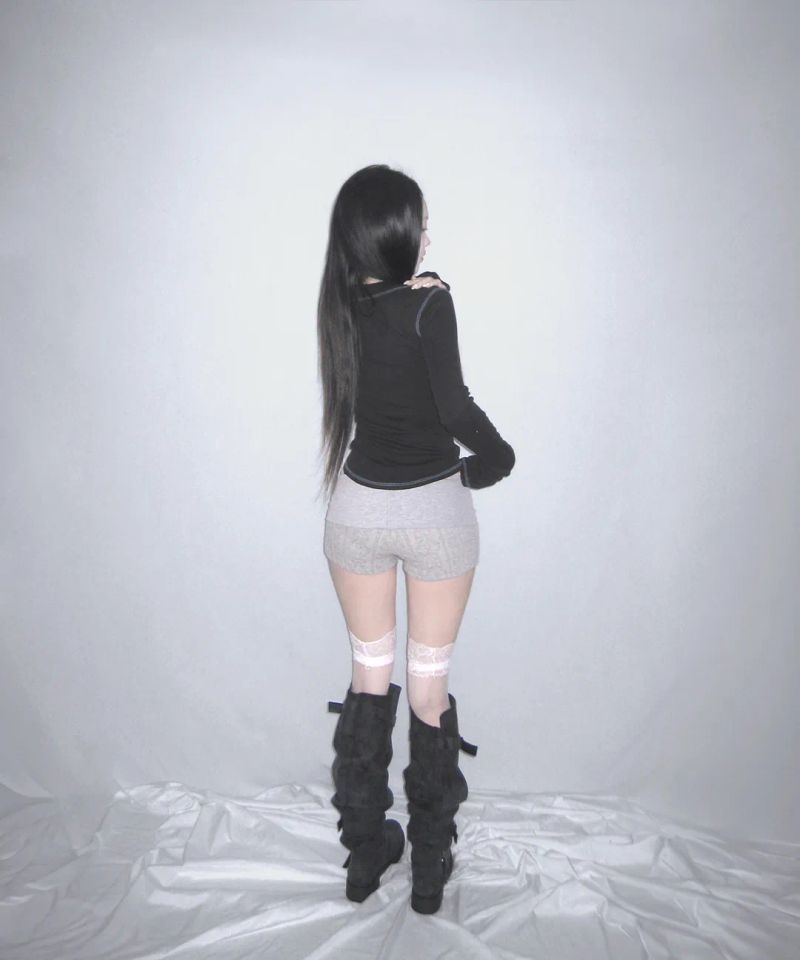 leon knit shorts (2colors)