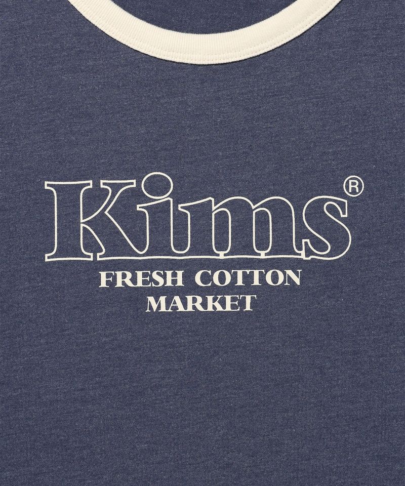 Kims Bam Line Ringer Tee Blue (KIB6MFT508A)