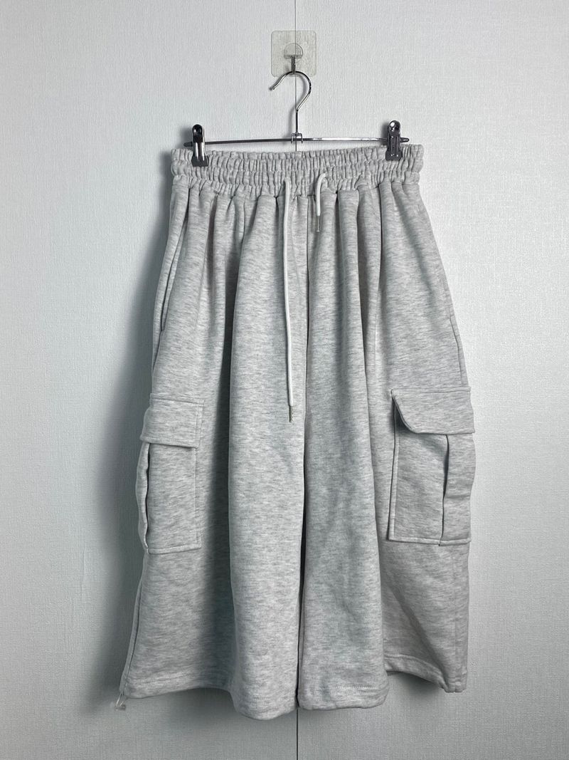 Terry Cargo Sweat String Half Pants 3C