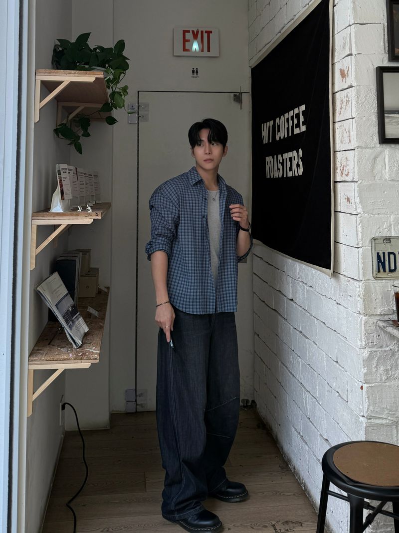 Linen pav dart balloon black denim
