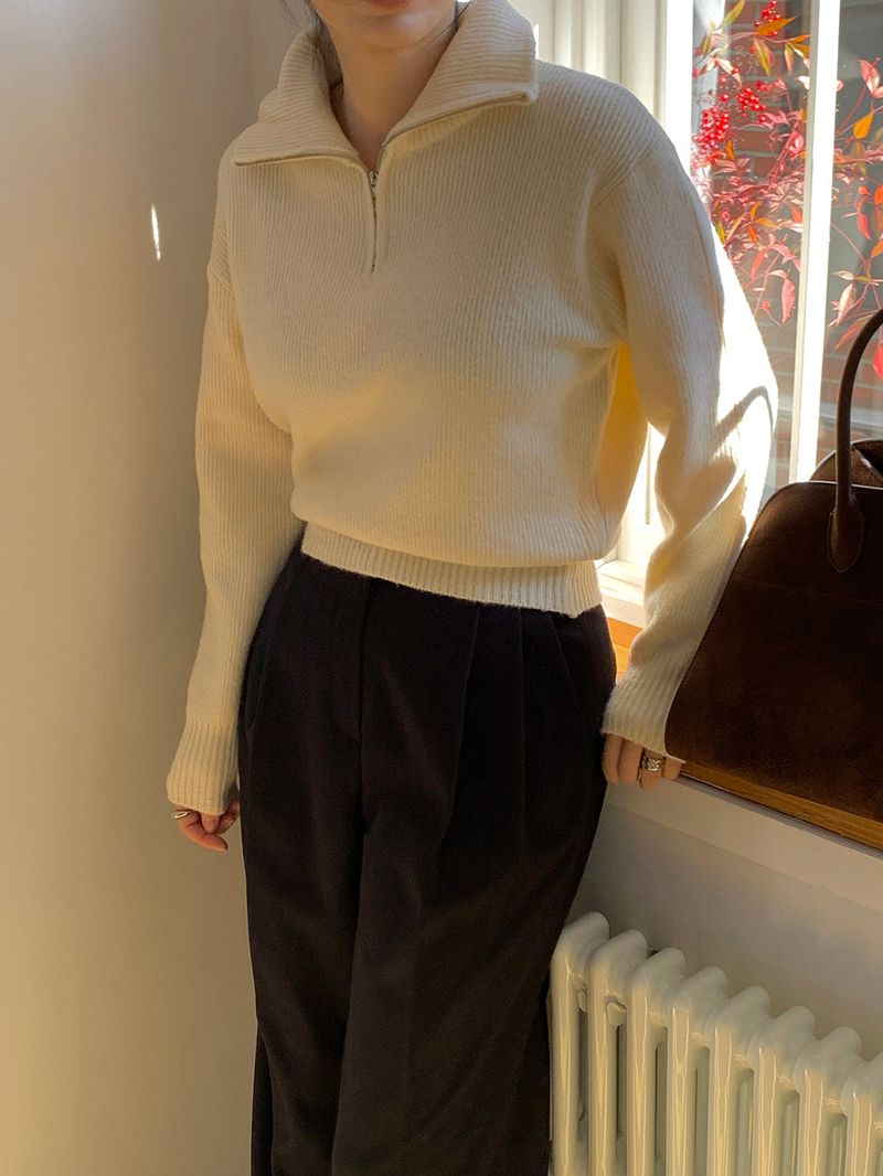 [MADE] [Wool Napping] Winter Warm Pintuck Wide Slacks