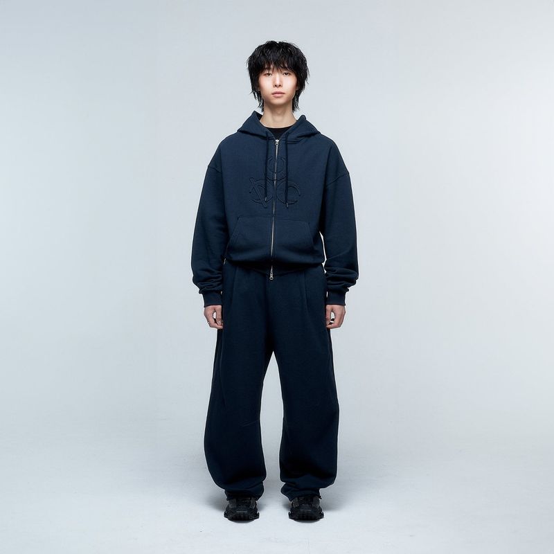 (DUC) Symbol Hoodie Zip-up Vintage Black