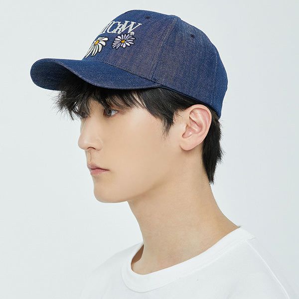 ROMANTIC CROWN（ロマンティッククラウン）の「FLOWER LOGO BALL CAP_BLUE（Hats）」