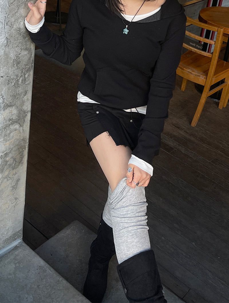 Loose Layered Knee Socks