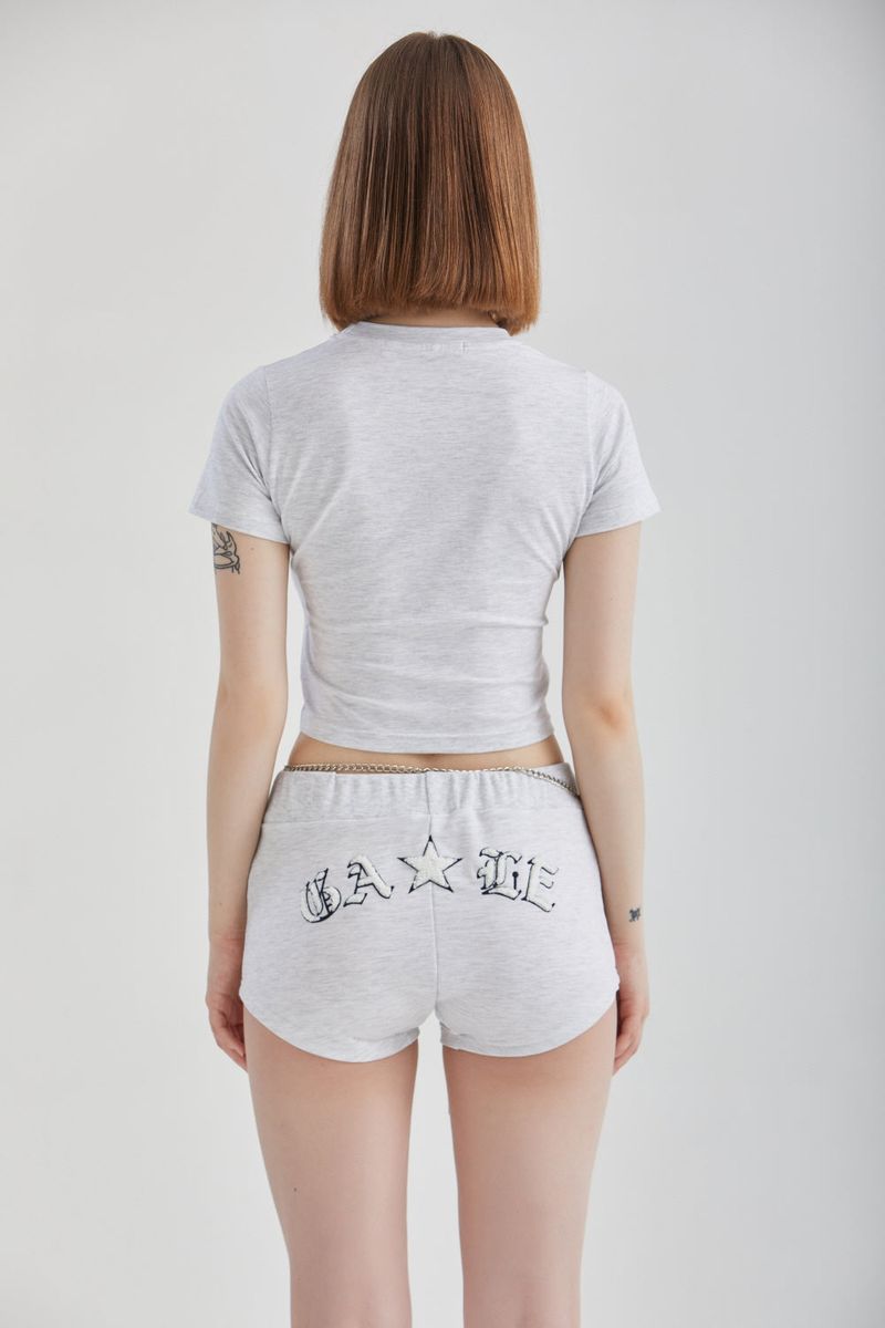 ブークレクロップドTシャツ