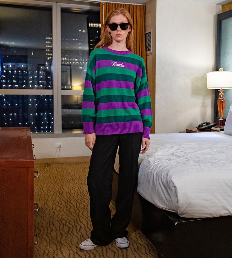 Logo Triple Stripe Knit