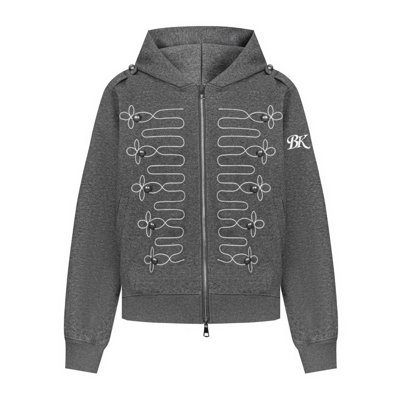 Cozy&Kitsch（コージーアンドキッチ）の「マーゴット コーデュロイ エンブロイダリー フード ジップアップ（ジャケット/アウター）」
