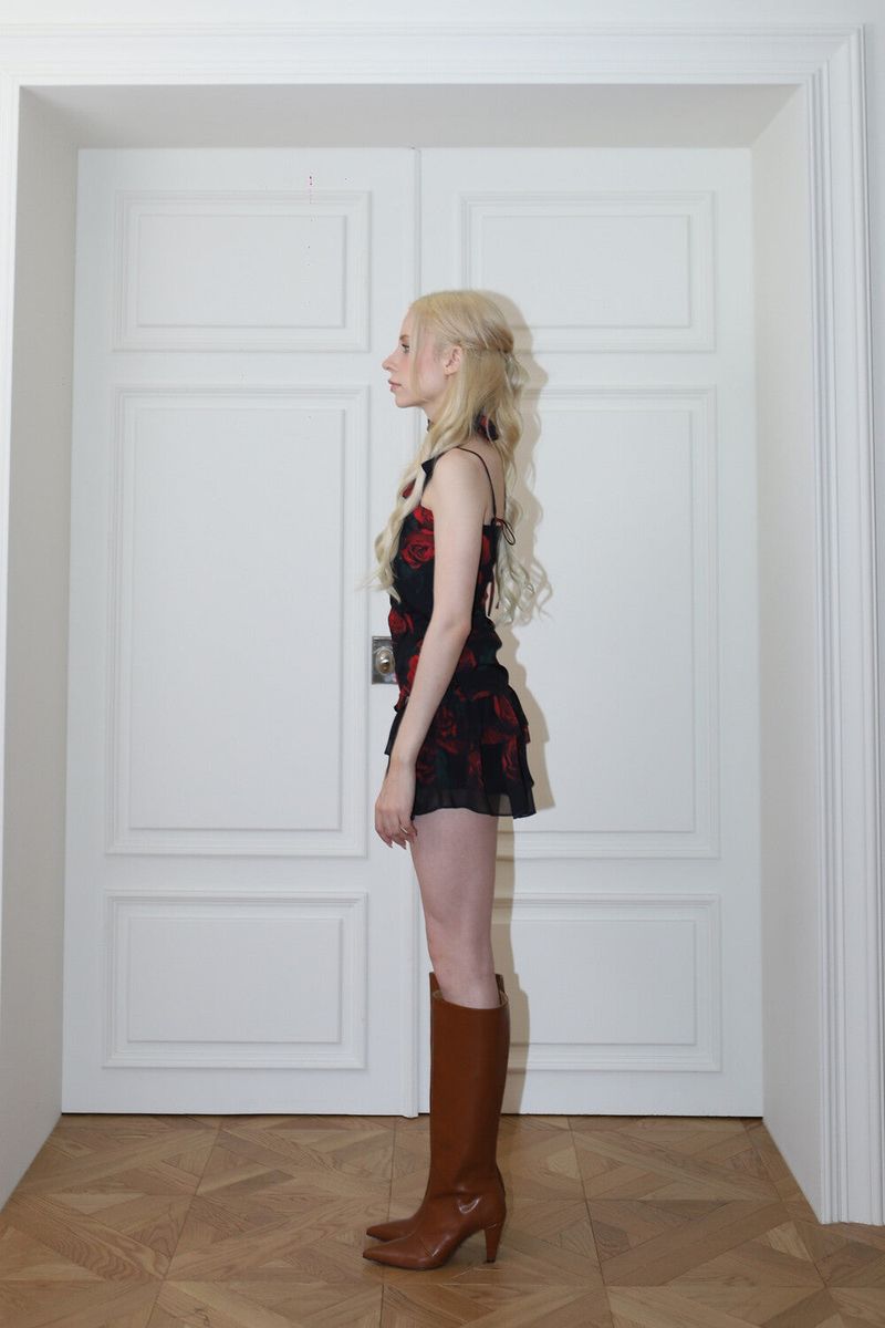 ROSE SCARF TOP[red]