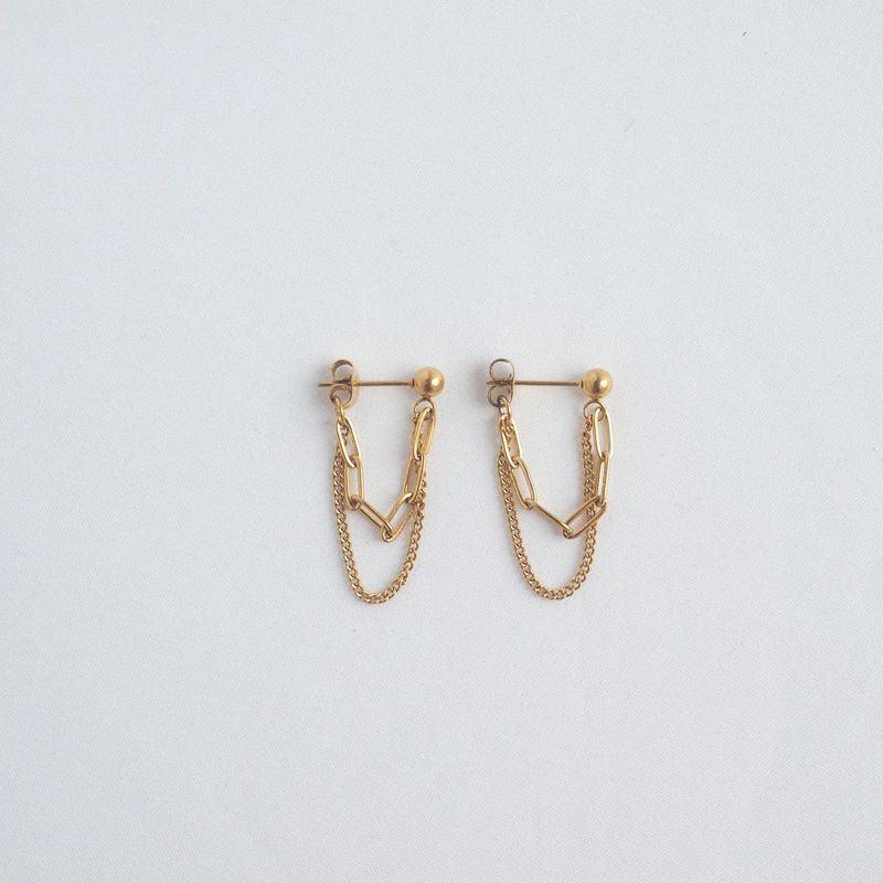 éclater（エクラテ）の「ジュールズチェーンドロップピアス（アクセサリー）」