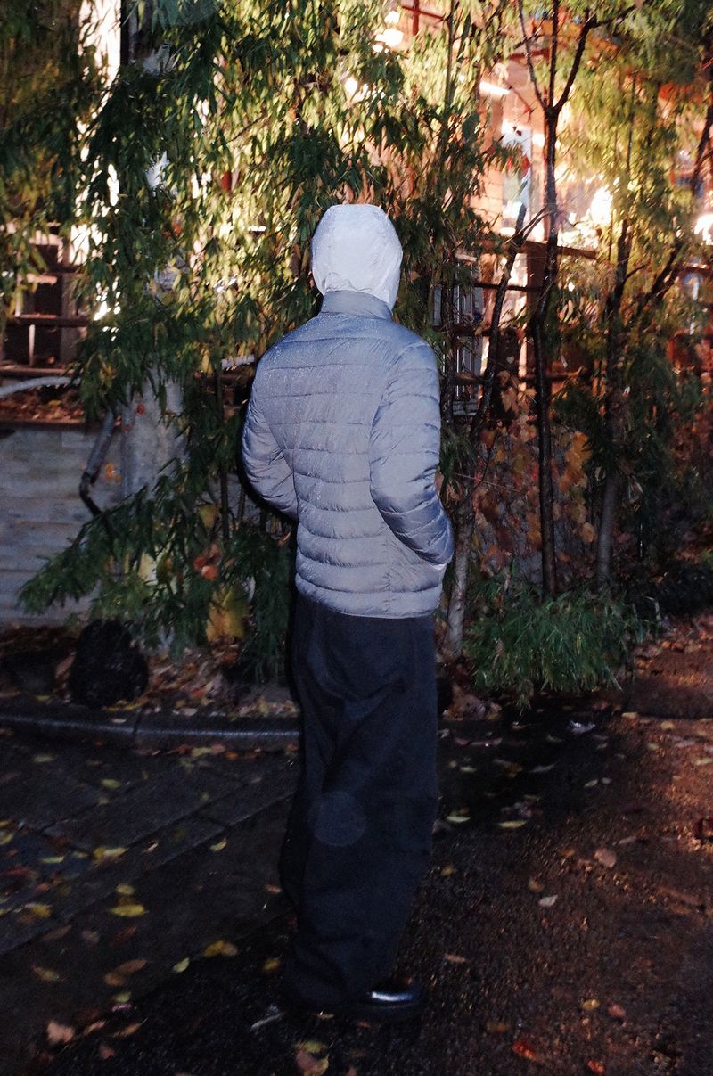 Symbol Logo Puffer Jacket Gray