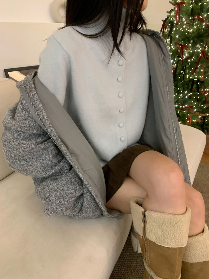 [UNISEX] from Mix Hood Coat Jacket