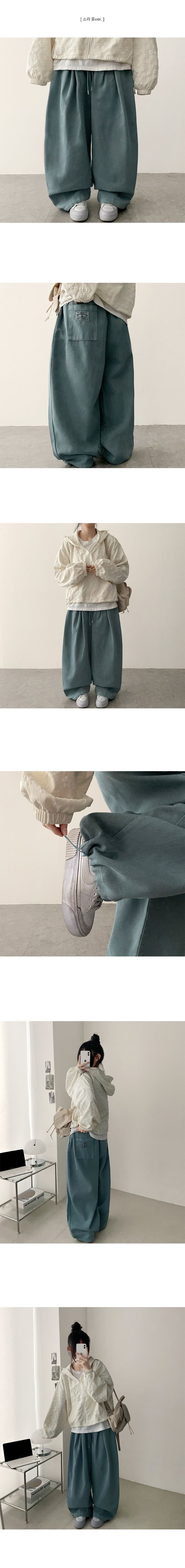 Millet Tantan Back Pocket Patch Pintuck Wide Pants[Long & Short]