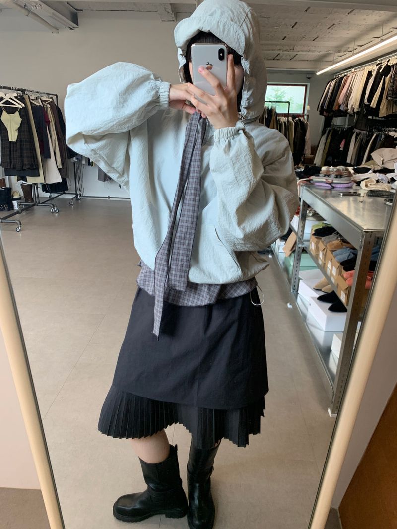 Hachi Layered Pleated Skirt (1color)