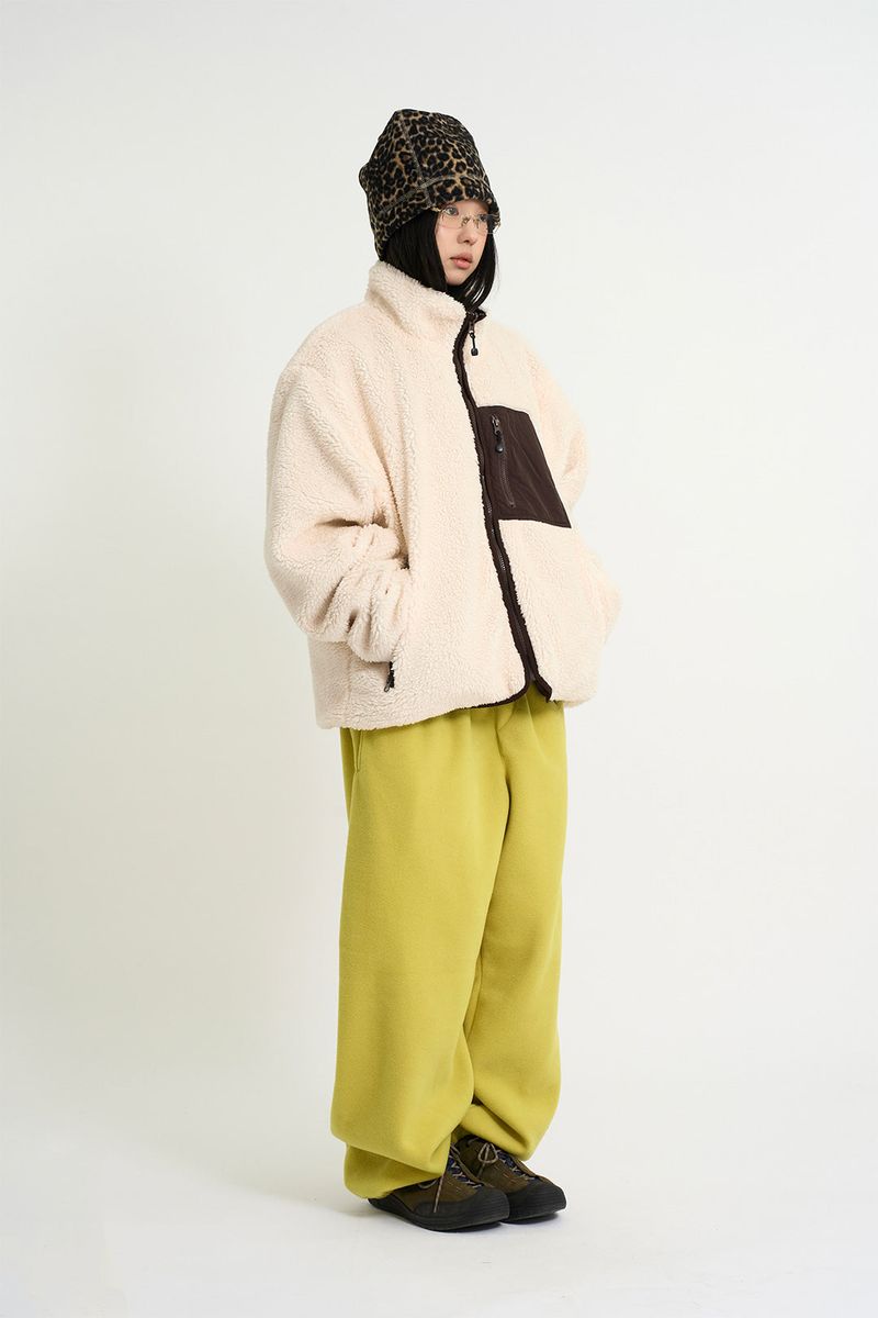 Cozy belted fleece jogger pants