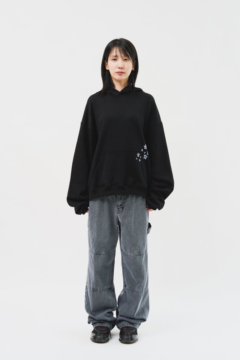 (MADE) Blue Star Softy Hoodie_Black